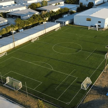 The soccer field at Crossbar Denton